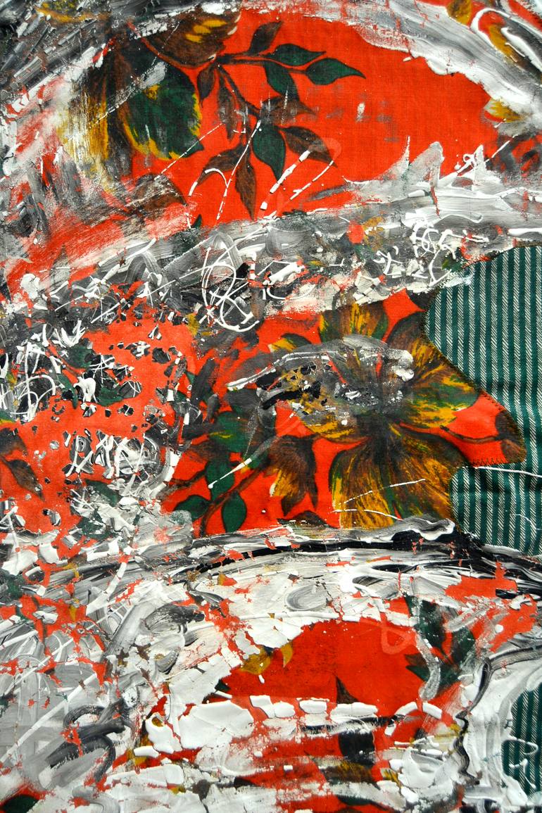 Original Abstract Expressionism People Painting by Aby Mackie