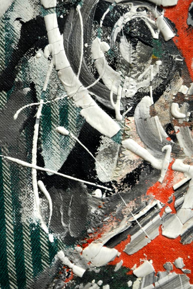 Original Abstract Expressionism People Painting by Aby Mackie