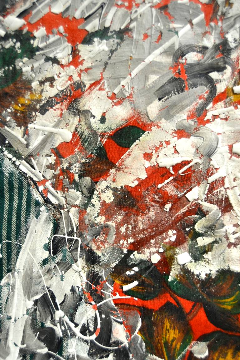 Original Abstract Expressionism People Painting by Aby Mackie