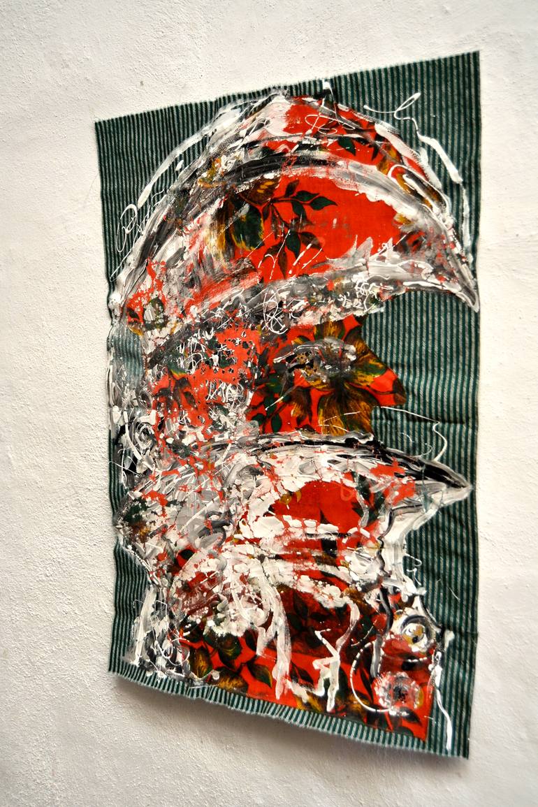 Original Abstract Expressionism People Painting by Aby Mackie