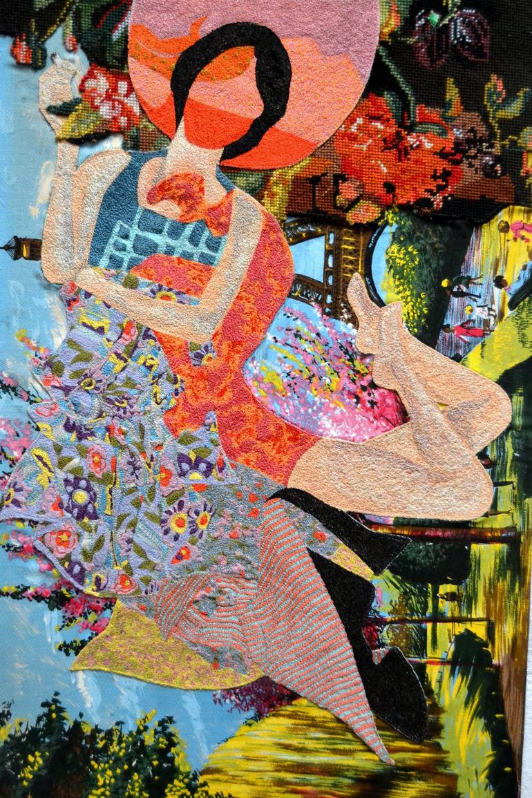 Original Figurative Abstract Collage by Aby Mackie