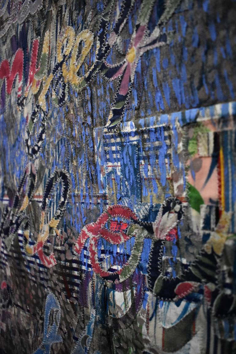 Original Abstract Typography Painting by Aby Mackie