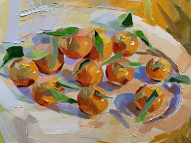 Oranges on a plate thumb