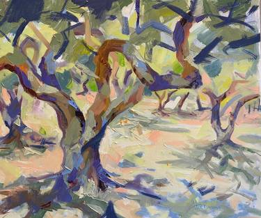 Saatchi Art Artist Alex Brown; Paintings, “Olive grove, Crete.” #art
