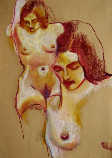 Print of Expressionism Nude Drawings by Jeremy Allan