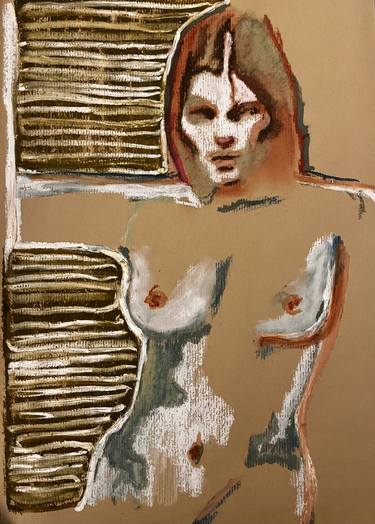 Original Expressionism Erotic Drawings by Jeremy Allan