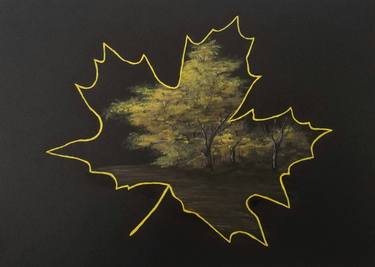 Print of Modern Tree Paintings by Kristina Vachkova