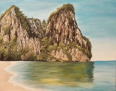 Original Realism Beach Paintings by Kristina Vachkova