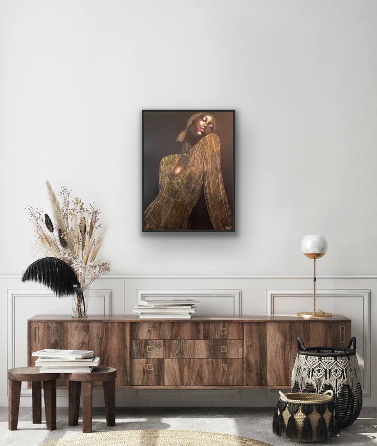 Original Art Deco People Painting by Wencke Uhl