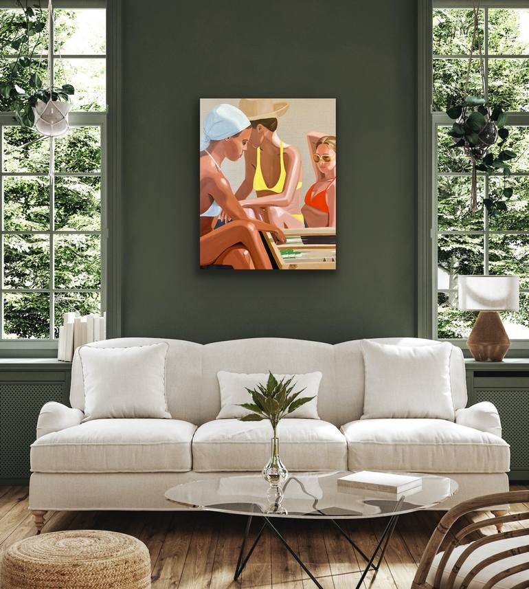 Original Contemporary People Painting by Wencke Uhl