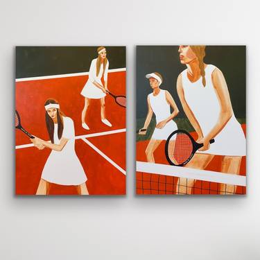 Original Figurative Sport Paintings by Wencke Uhl