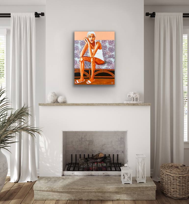 Original Abstract People Painting by Wencke Uhl