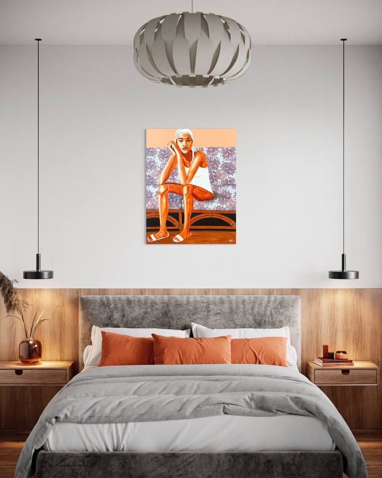 Original Abstract People Painting by Wencke Uhl