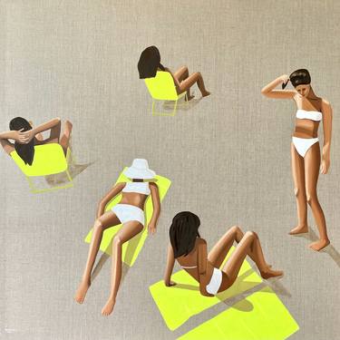 Original Contemporary Beach Paintings by Wencke Uhl