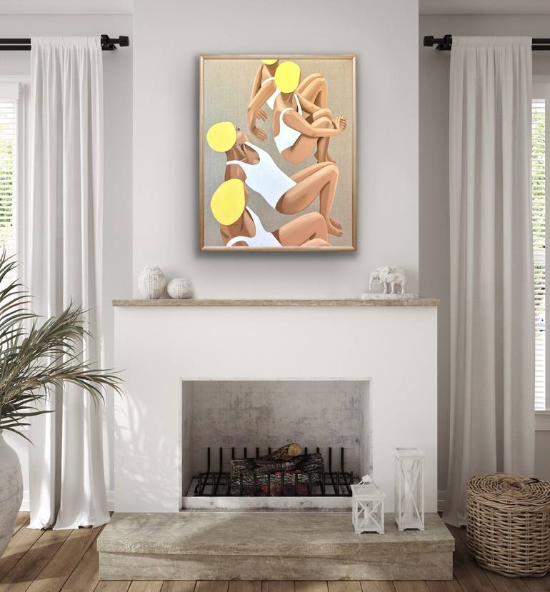 Original Contemporary Beach Painting by Wencke Uhl