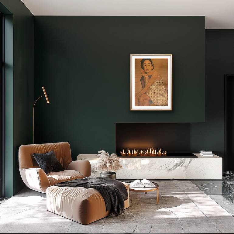 Original Art Deco People Painting by Wencke Uhl