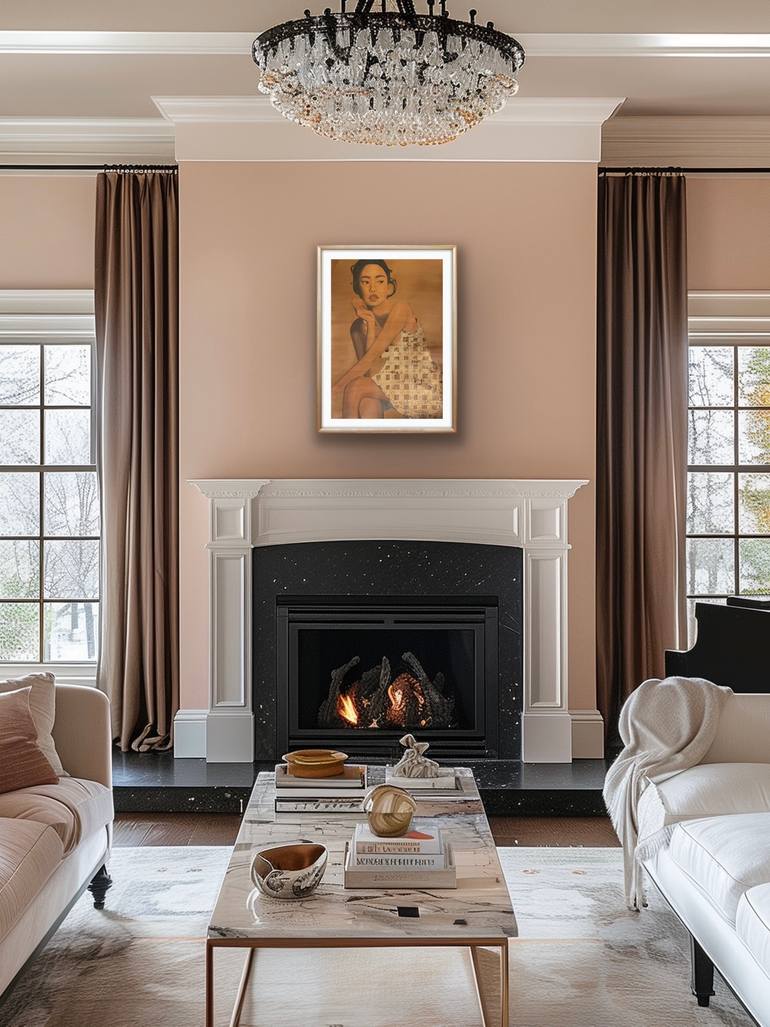 Original Art Deco People Painting by Wencke Uhl