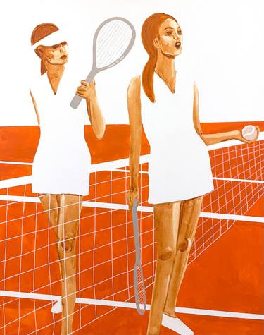 Original Abstract Sports Painting by Wencke Uhl