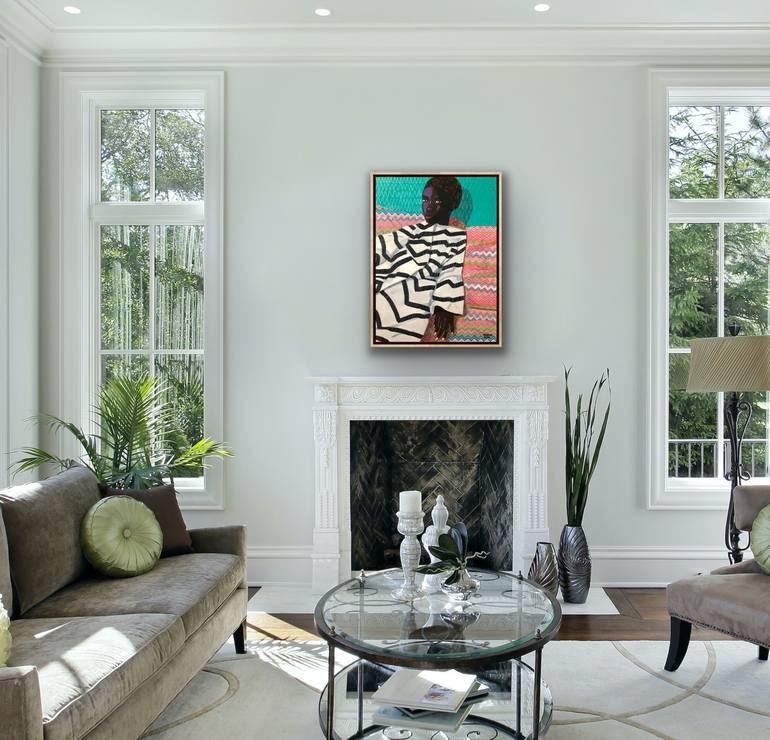 Original Abstract Patterns Painting by Wencke Uhl