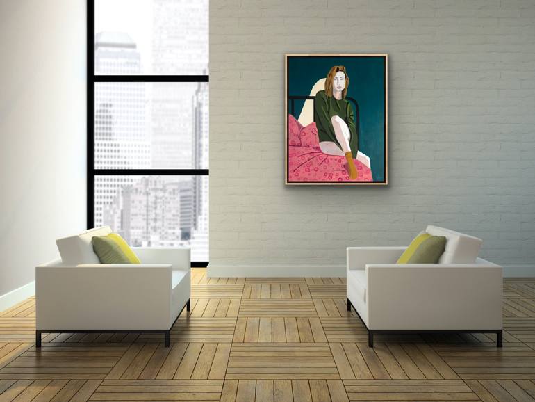 Original Abstract People Painting by Wencke Uhl