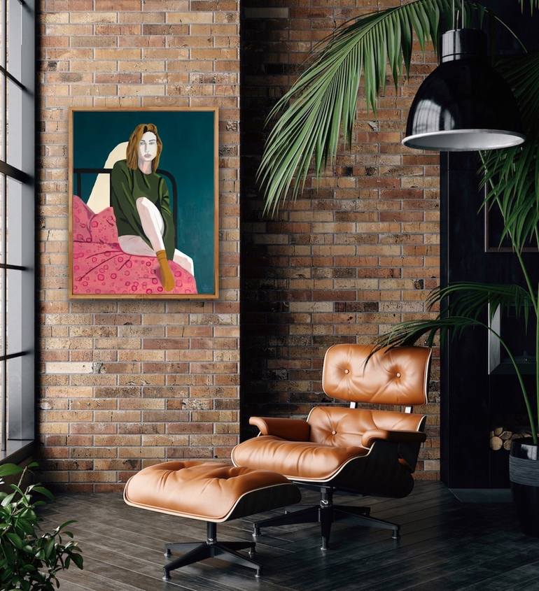 Original Abstract People Painting by Wencke Uhl