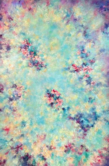 Original Abstract Expressionism Floral Paintings by SILVIA CID ART
