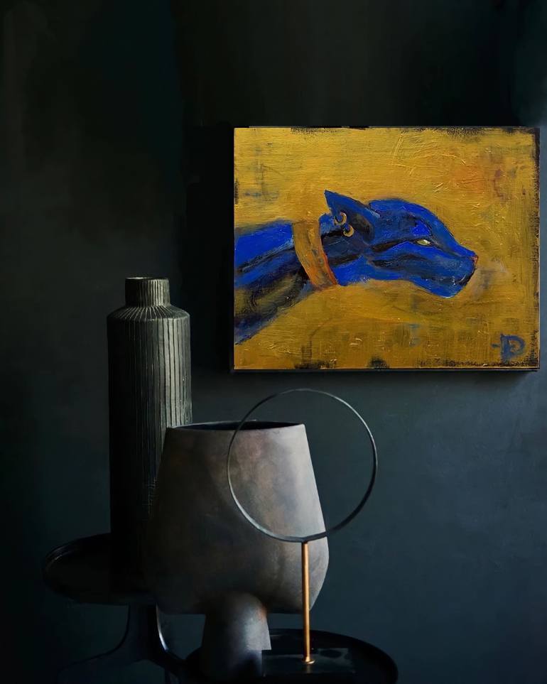 Original Abstract Animal Painting by Dias Art