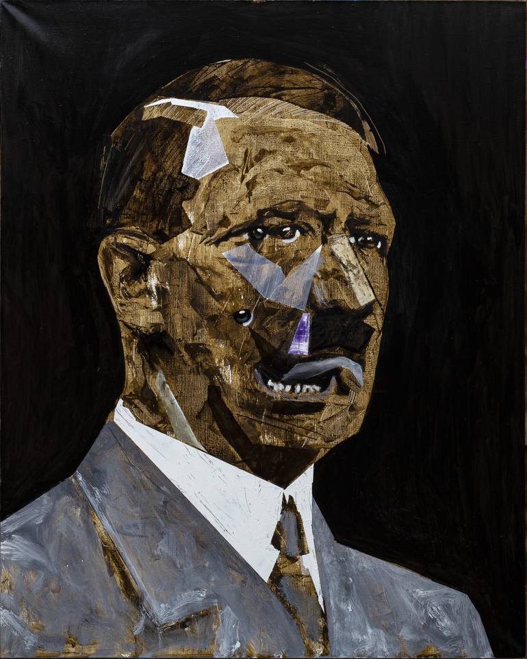 Hitler portrait number 1 Painting by Alexander Moldavanov | Saatchi Art