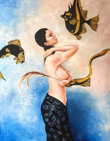 Original Figurative Nude Paintings by Meera Kumar