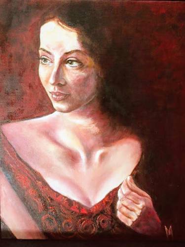 Original Figurative Portrait Paintings by Meera Kumar