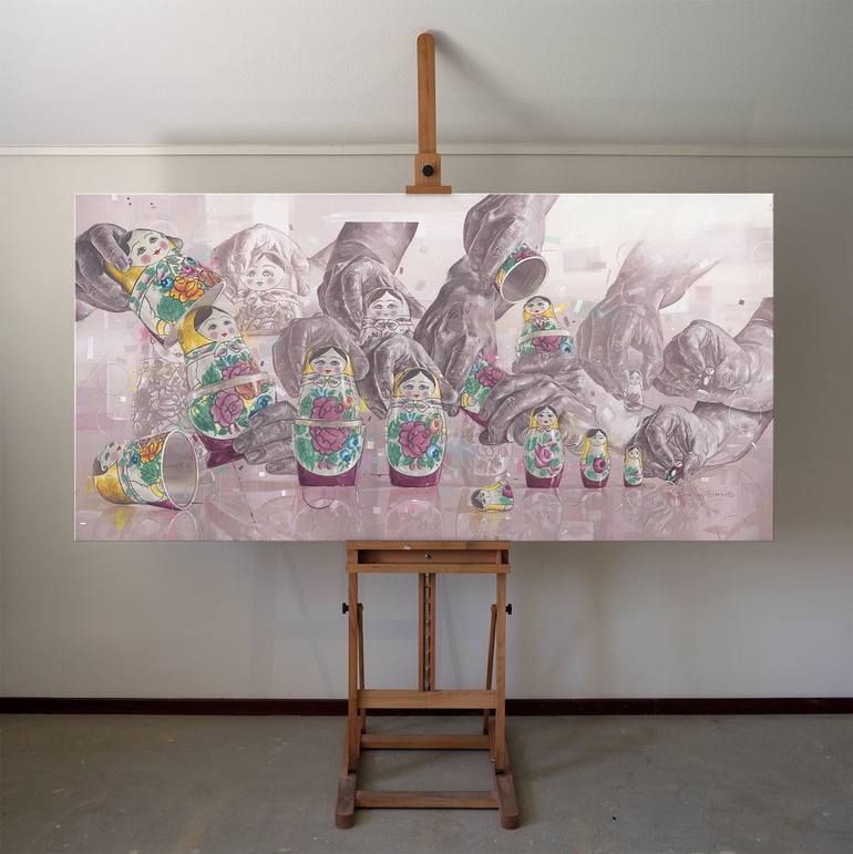 Original Impressionism Time Painting by Jos Hoppenbrouwers