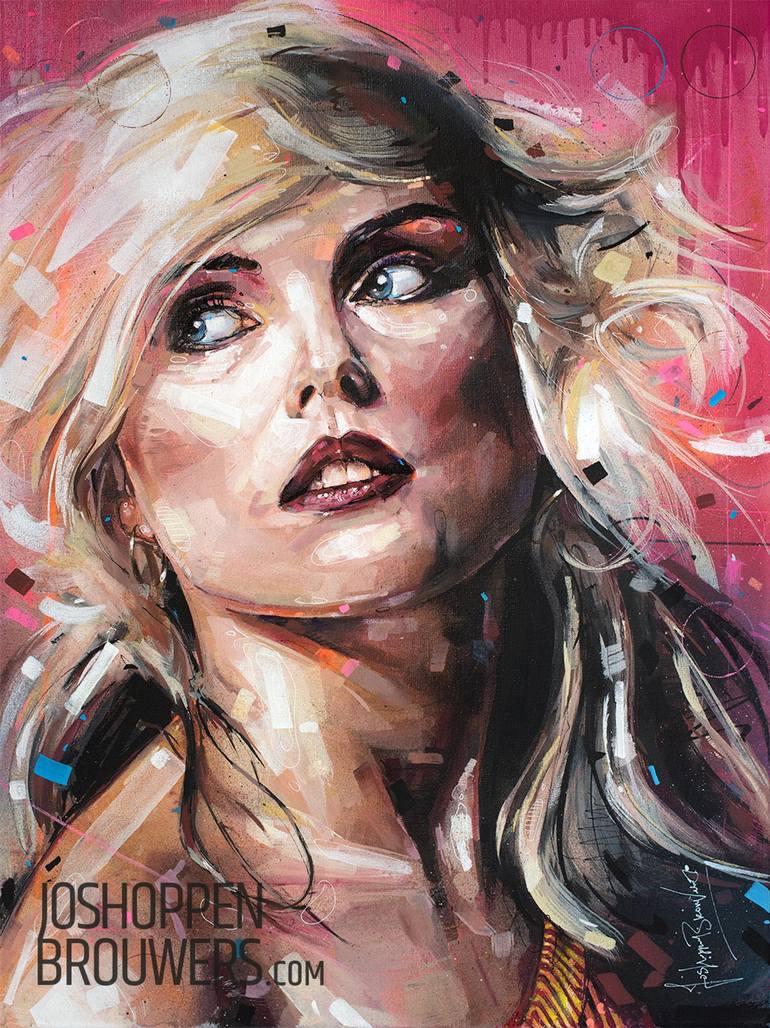 Debbie Harry, Blondie Painting by Jos Hoppenbrouwers | Saatchi Art