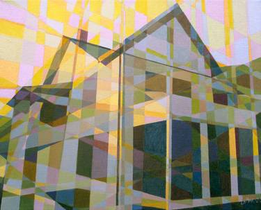Original Abstract Architecture Paintings by Robert LeMar