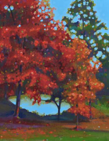 Original Impressionism Nature Painting by C Soete