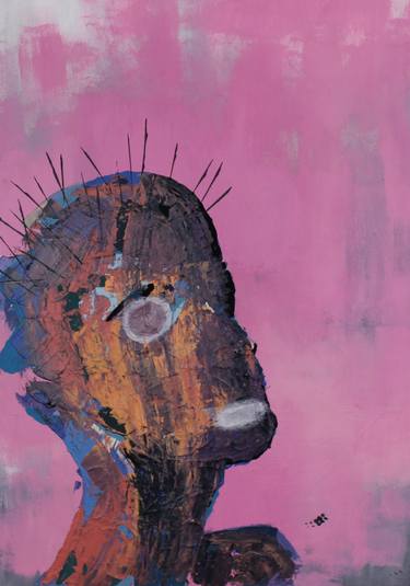 Print of Abstract Portrait Paintings by Klaidas Apsega