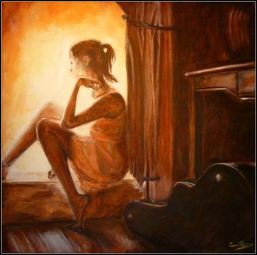 Original Figurative People Paintings by Camille A Janssen