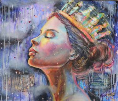 Original Contemporary People Painting by Masha Abdum