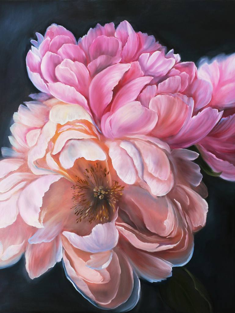 Original Modernism Botanic Painting by Masha Abdum
