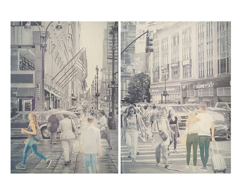 Original Contemporary People Drawing by Ayla Kaarin