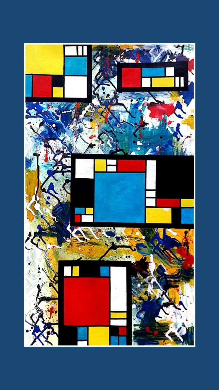 square abstract painting