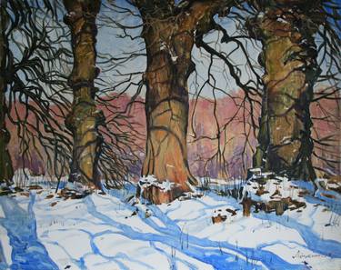 Print of Tree Paintings by Oleg Mishchenko