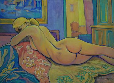Original Expressionism Nude Paintings by Oleg Mishchenko