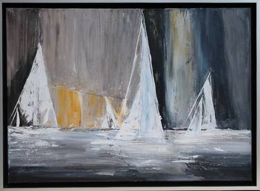 Print of Abstract Expressionism Sailboat Paintings by Gaby Philipp