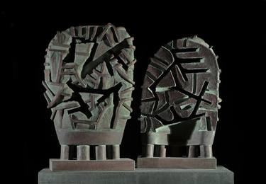Saatchi Art Artist Ferenc Csurgai; Sculpture, “Paired mask” #art