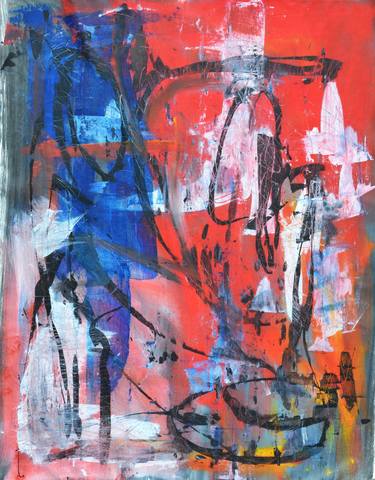 Print of Modern Abstract Paintings by Franc Podgorsek