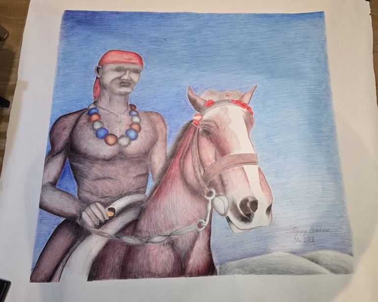 Original Conceptual Men Drawing by Ebube Ogbuagu