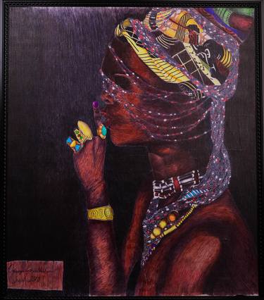 Print of Figurative Women Drawings by ebube ogbuagu