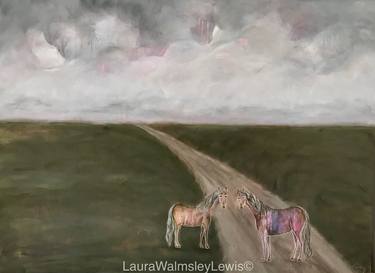 Original Realism Horse Paintings by laura walmsley lewis
