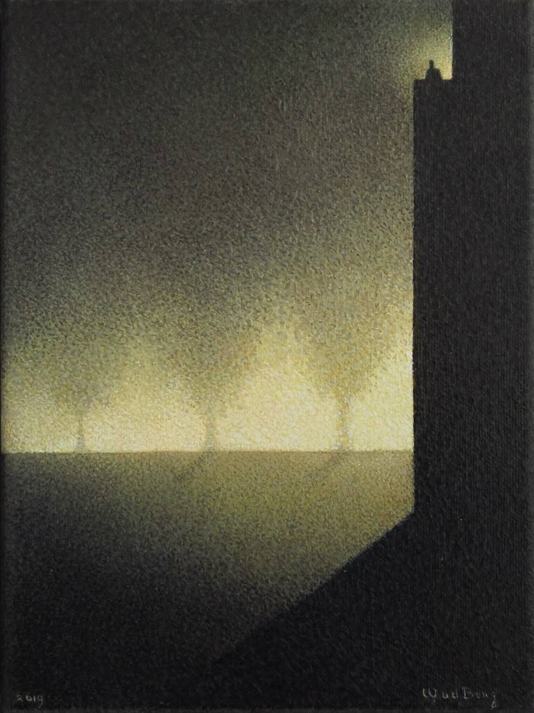 Original Abstract Light Painting by Willy Van Den Berg