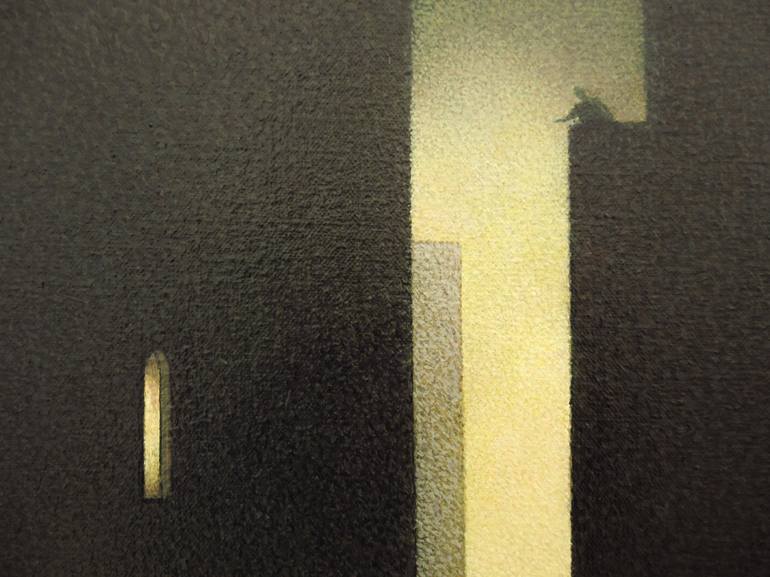 Original Figurative Cities Painting by Willy Van Den Berg